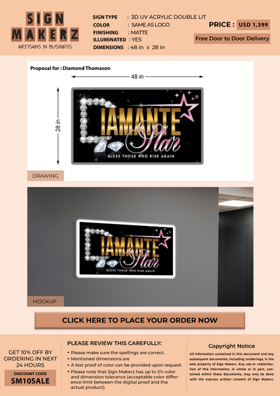 3D Business Signage for Diamond Thomason