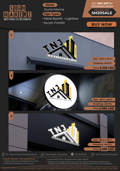 Business Signs for Durim Morina