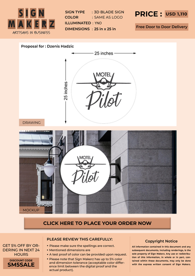 Business signage for Dzenis Hadzic