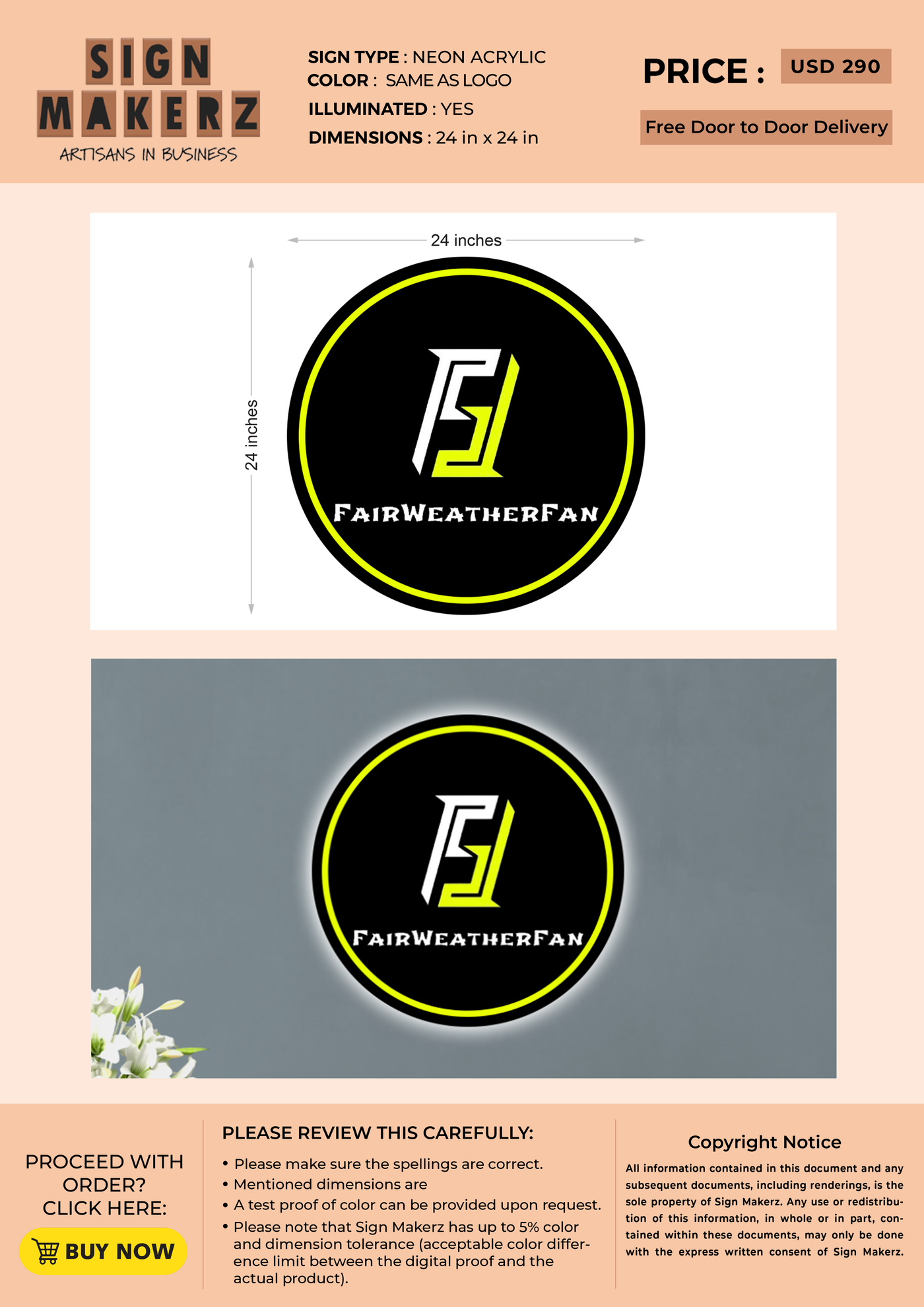 Business signage for Eric Curtis