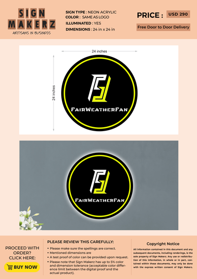 Business signage for Eric Curtis