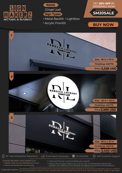 Business Signs for Ginger juel