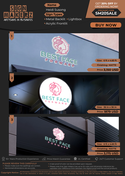 Business Signs For Heidi Susong