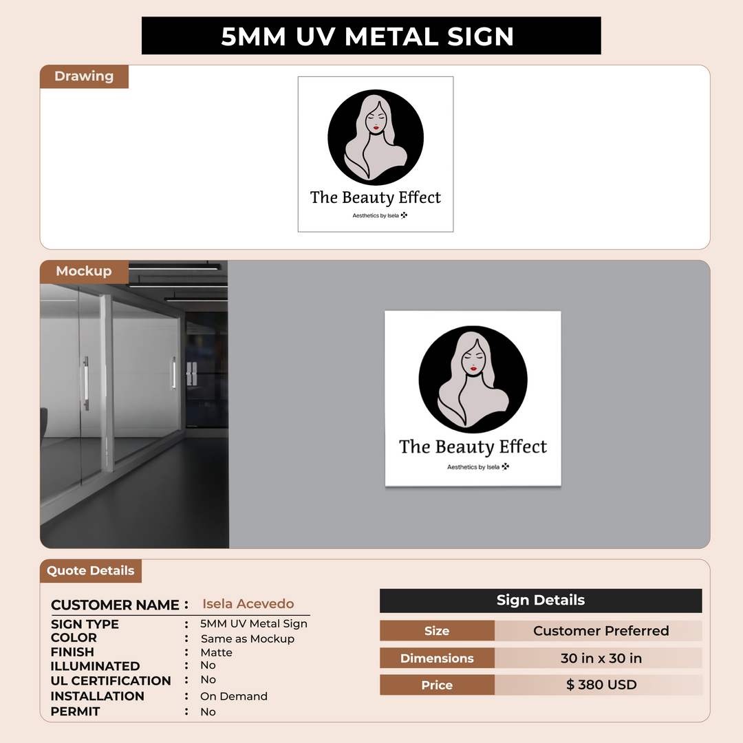 Custom Signs for Isela Acevedo