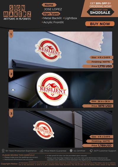 Business Signs For JOSE LOPEZ