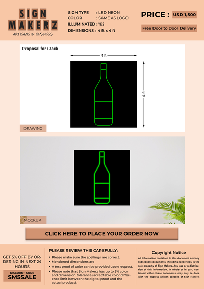 Custom LED Neon Signs for Jack