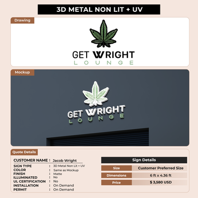 Custom Signs for Jacob Wright