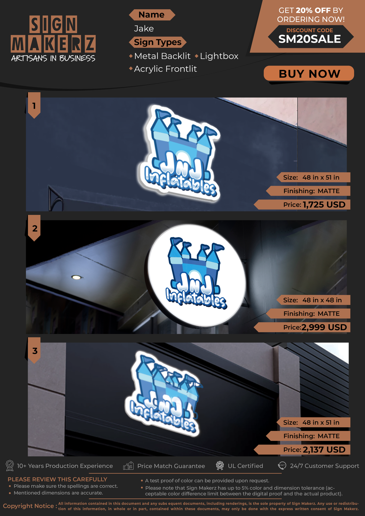 Business Signs for Jake