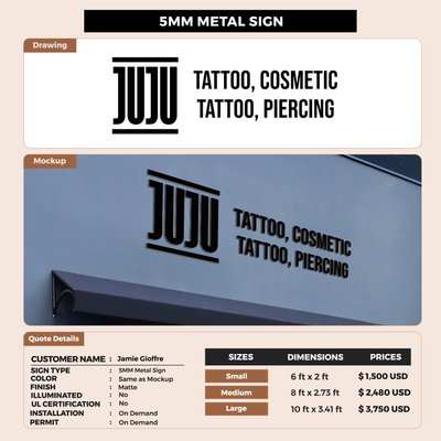 Business Signage for Jamie Gioffre