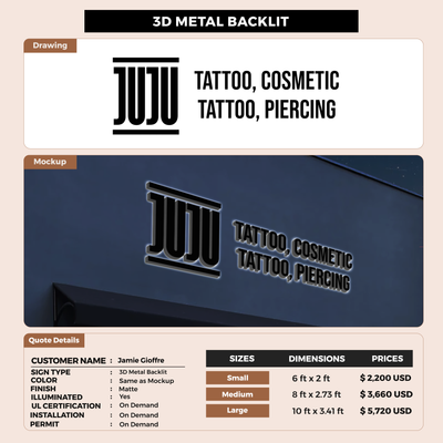 Business Signage for Jamie Gioffre