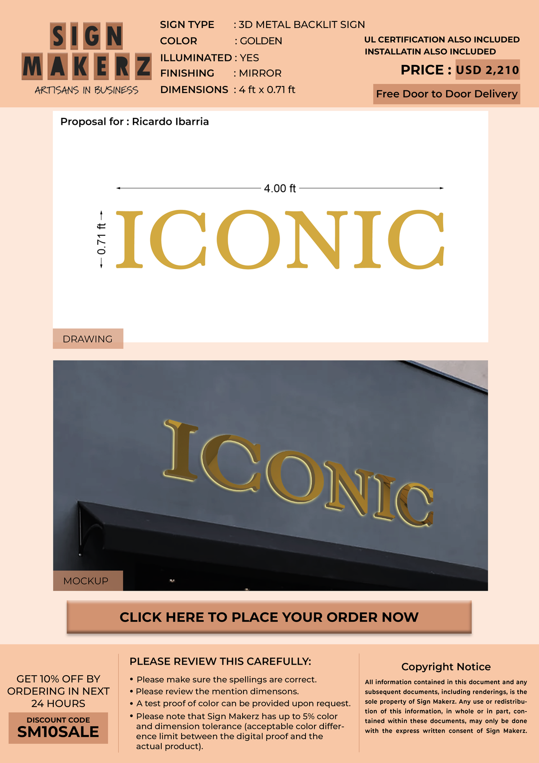 Business signage for Jamie Reese