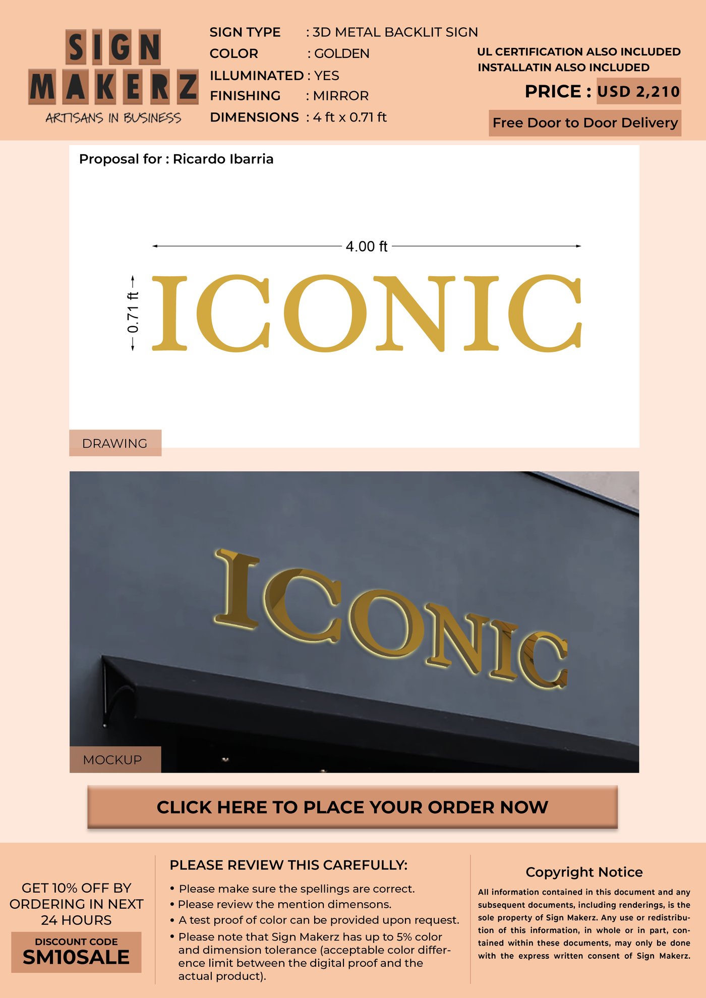 Business signage for Jamie Reese