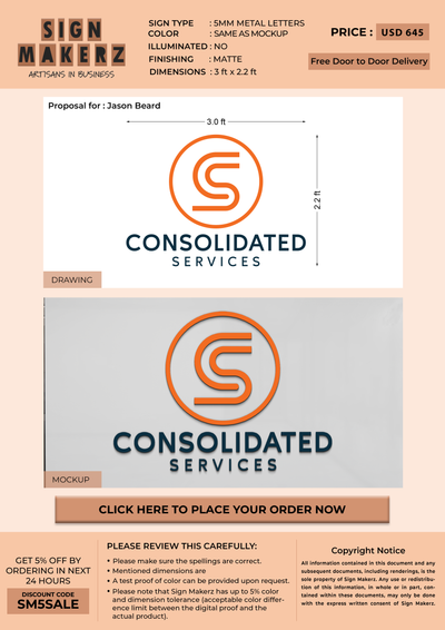 business signage for Jason Beard