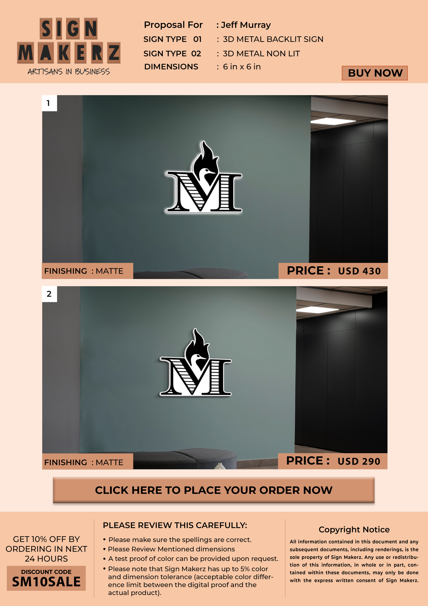 3d signs for Jeff Murray
