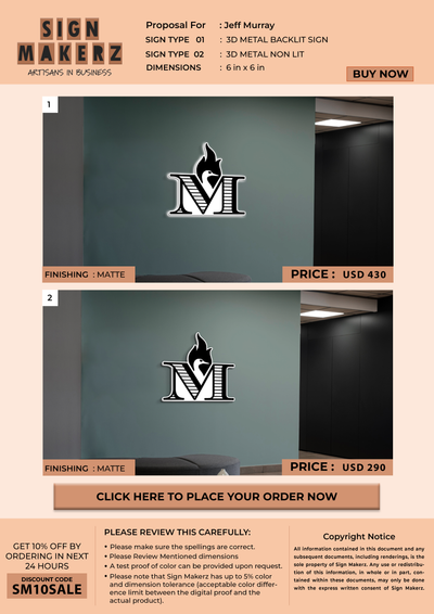 3d signs for Jeff Murray