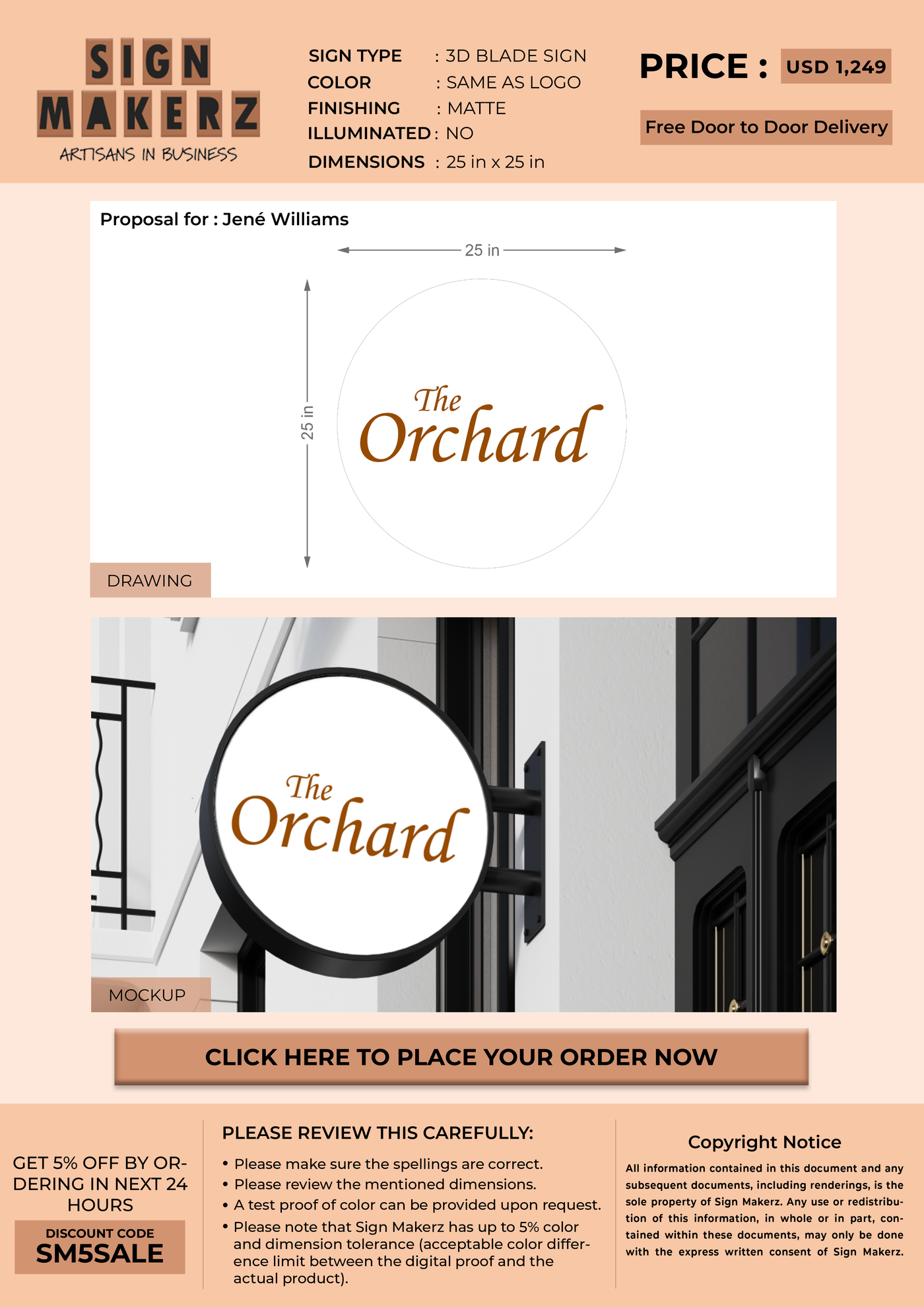 Custom Signs for Jené Williams