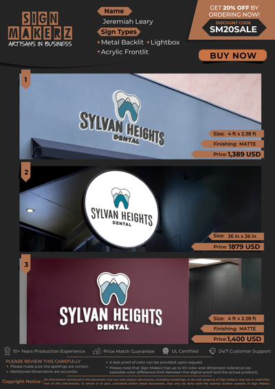 Business Signs For Jeremiah Leary