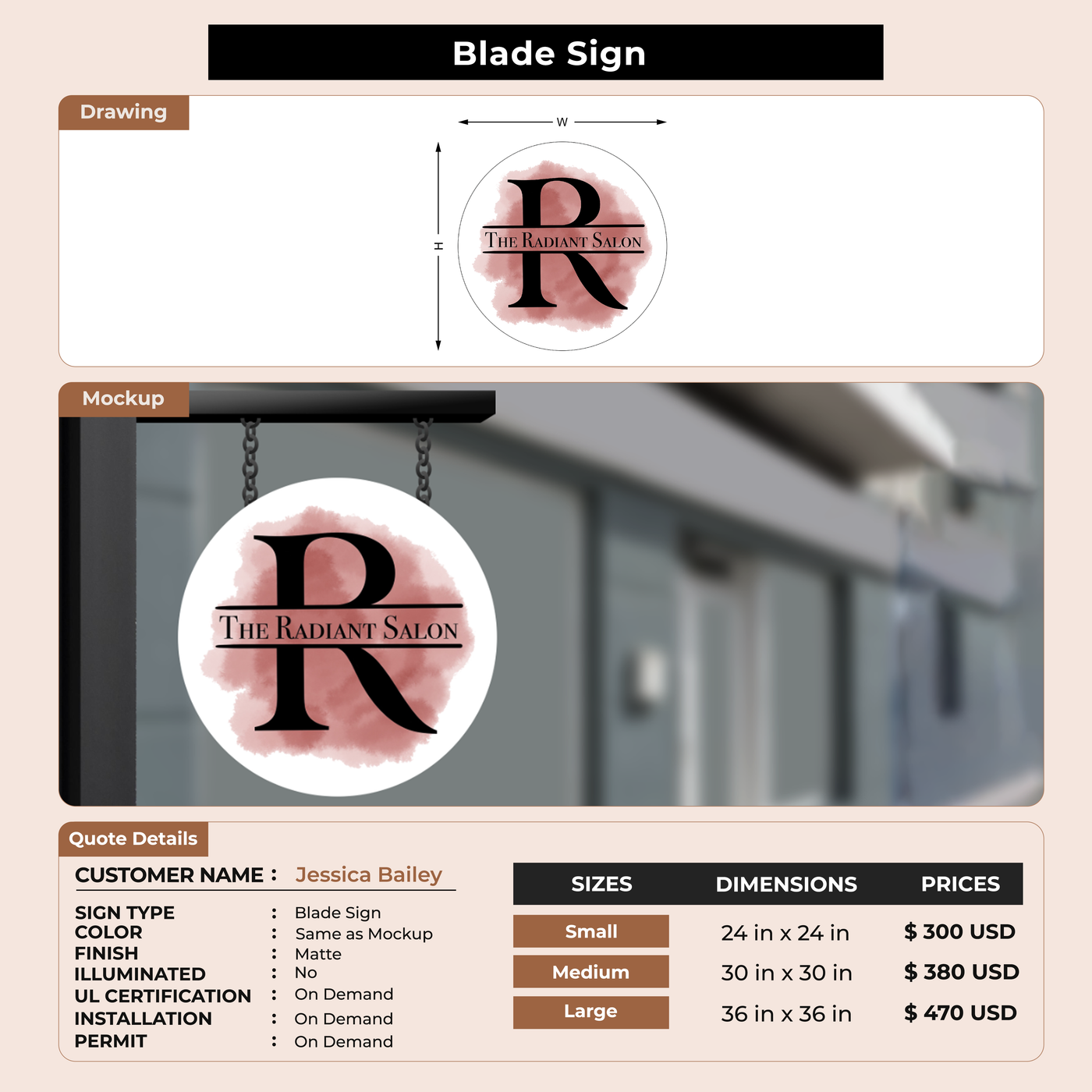 2d blade sign for Jessica Bailey