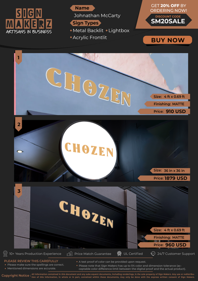 Business Signs For Johnathan McCarty