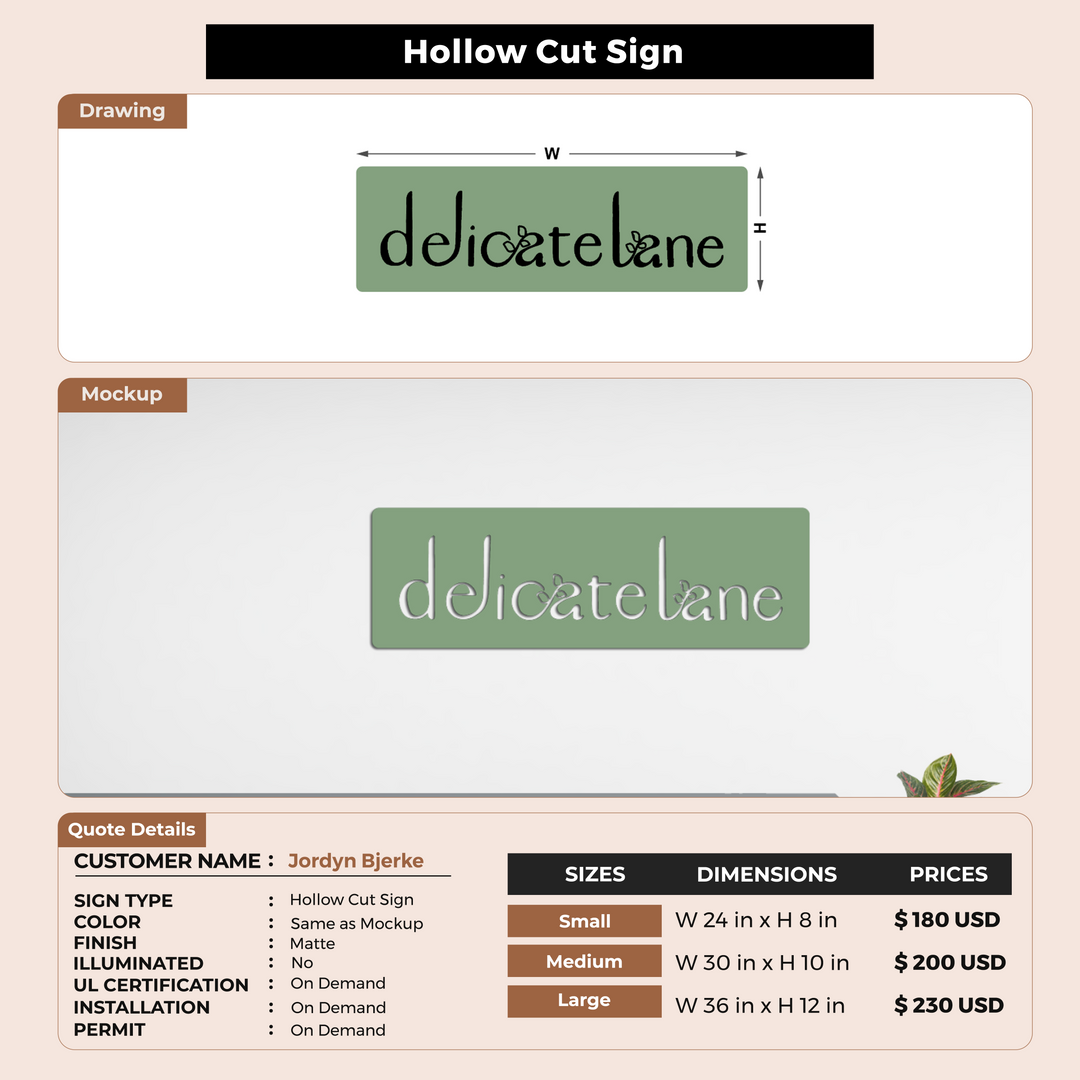 Custom Signs For Jordyn Bjerke