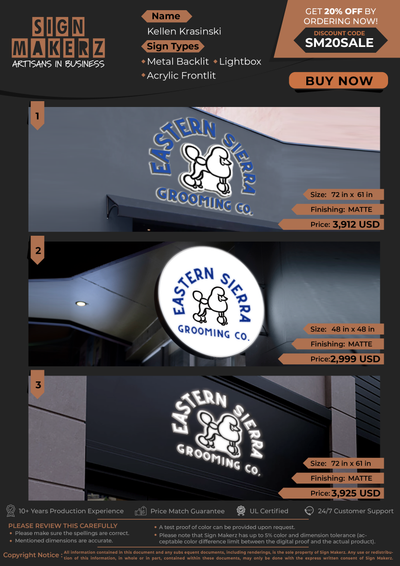 Business Signs for Kellen Krasinski