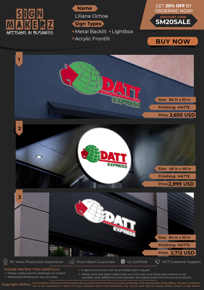 Business Signs for Liliana Ochoa