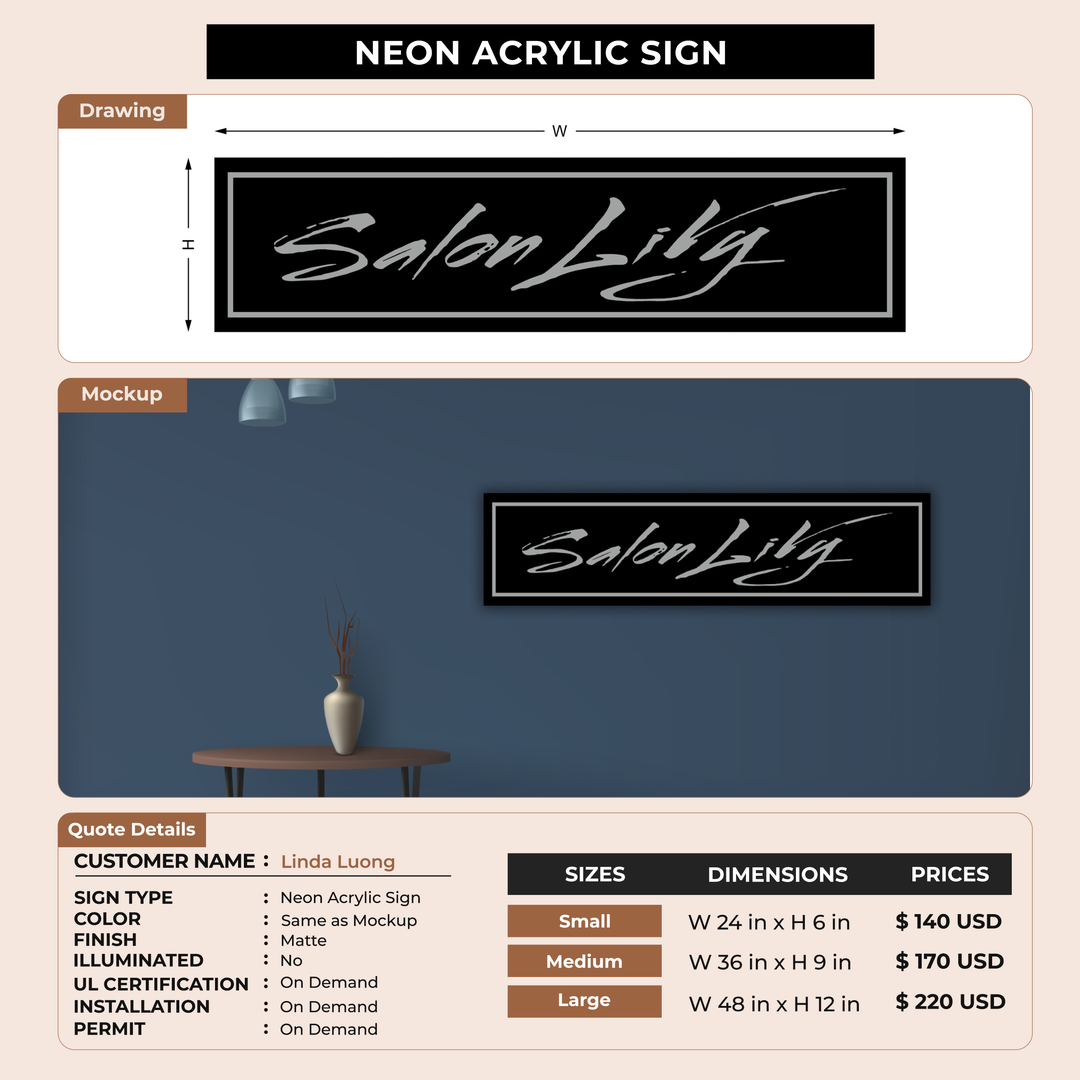 Custom Sign For Linda Luong