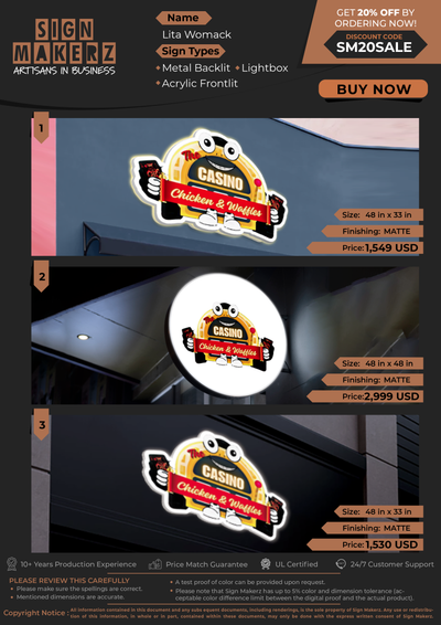 Business Signs for Lita Womack