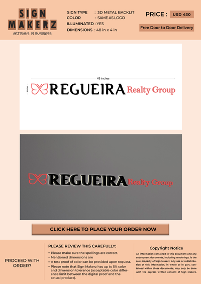 Business signage for MELISSA SOSA