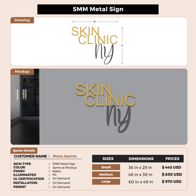 Business Signage for Maria Aponte