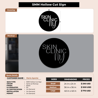 Business Signage for Maria Aponte