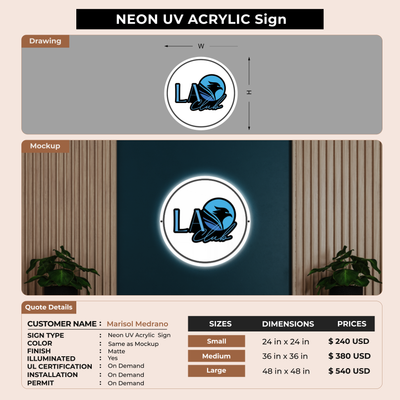 Business signage for Marisol Medrano