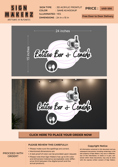 Business signage for Megan Cary