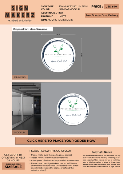 Business signage for Mera Samaroo