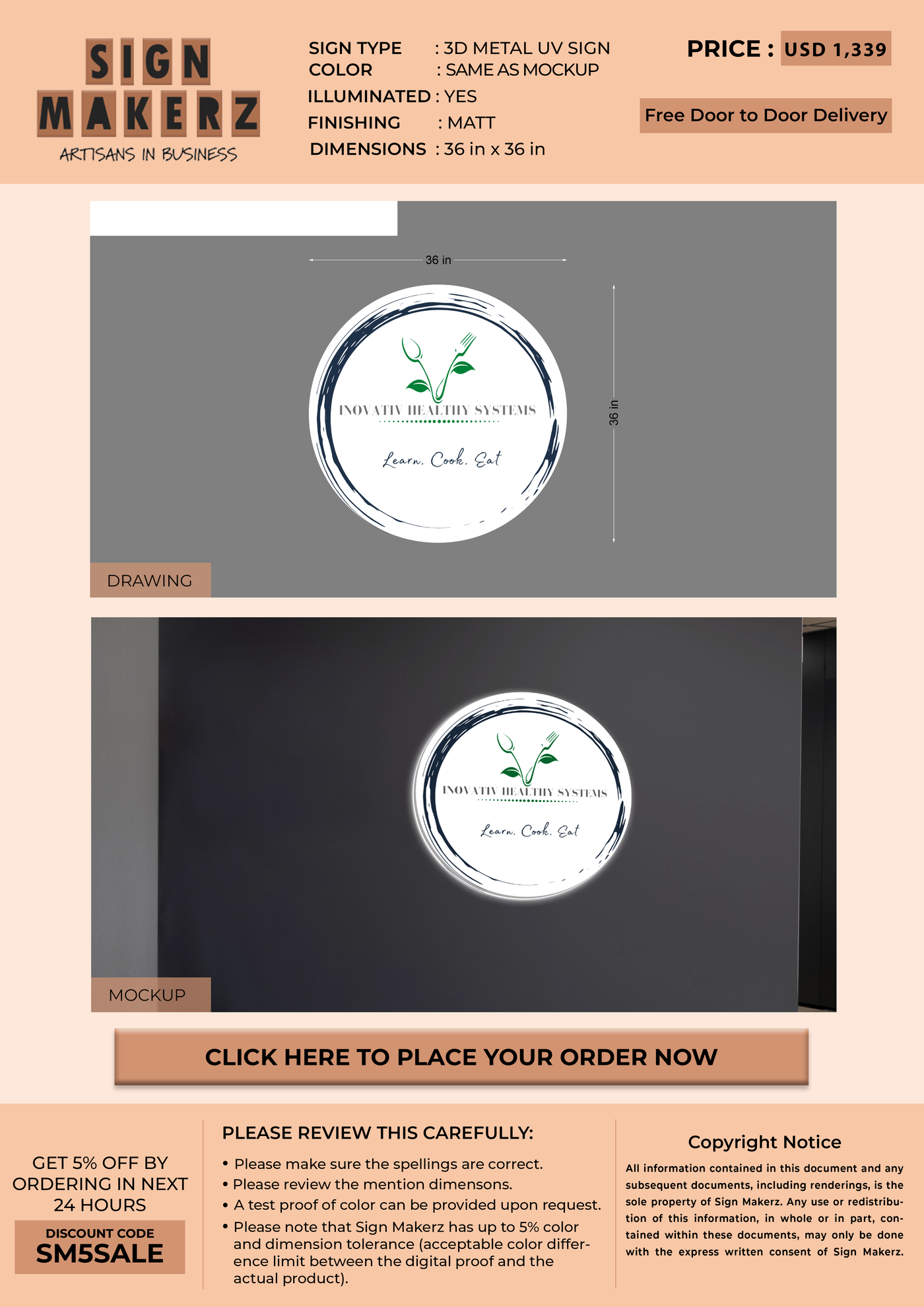 Business signage for Mera Samaroo