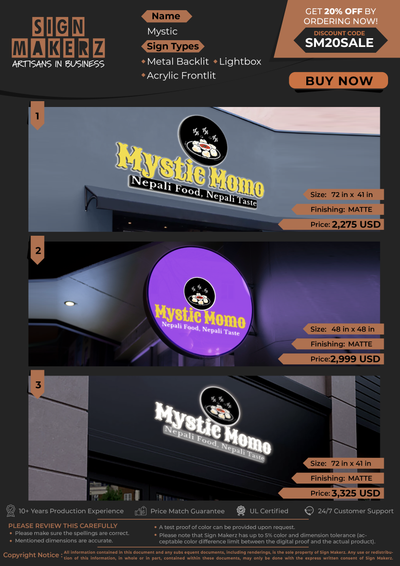 Business Signs for Mystic