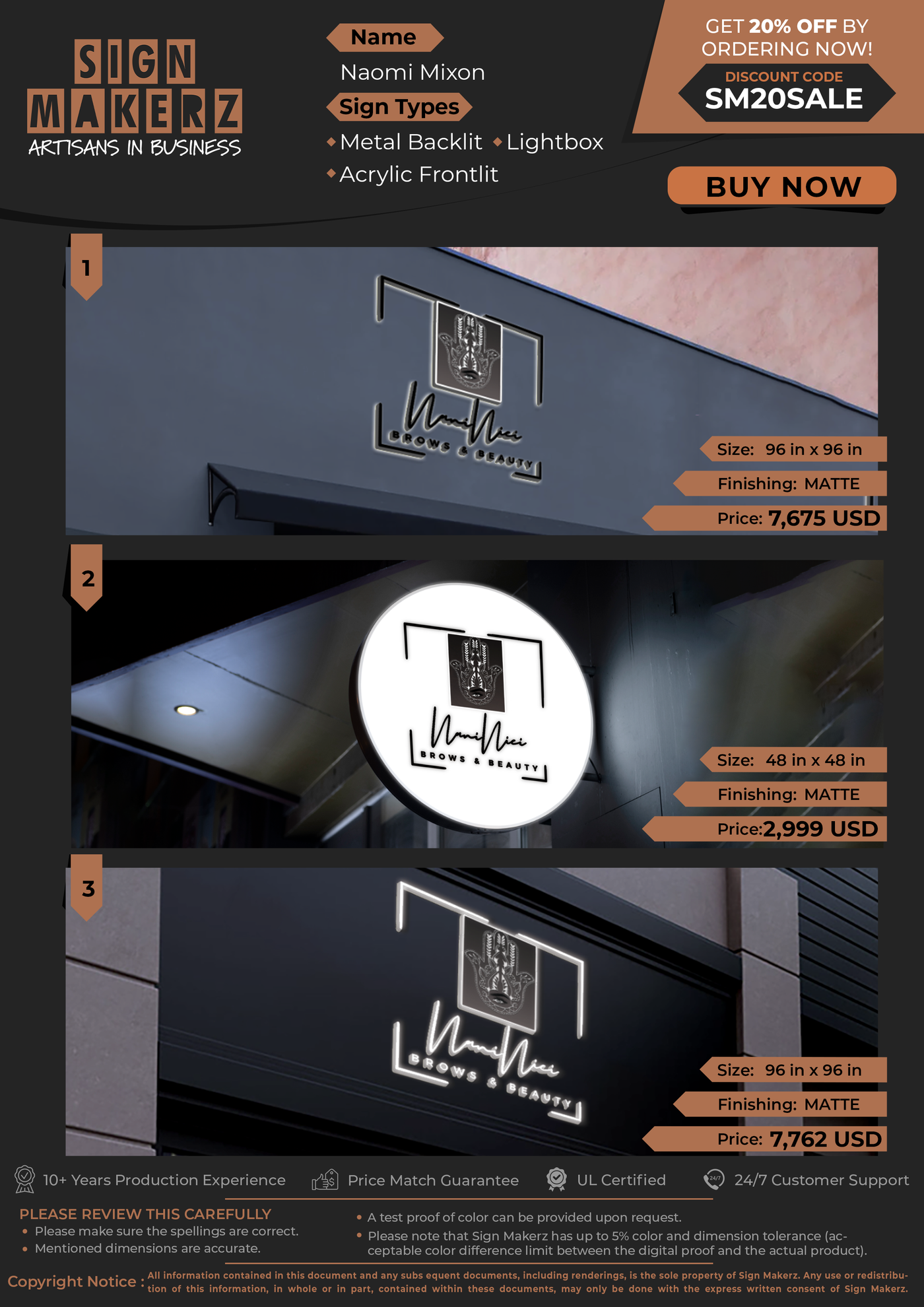 Business Signs for Naomi Mixon