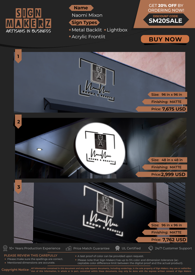 Business Signs for Naomi Mixon