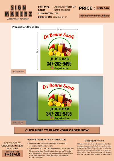 Business Signs for Nneka Star
