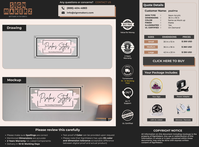 Custom Signs For psalma