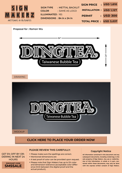 Custom Signs For Ramon Wu