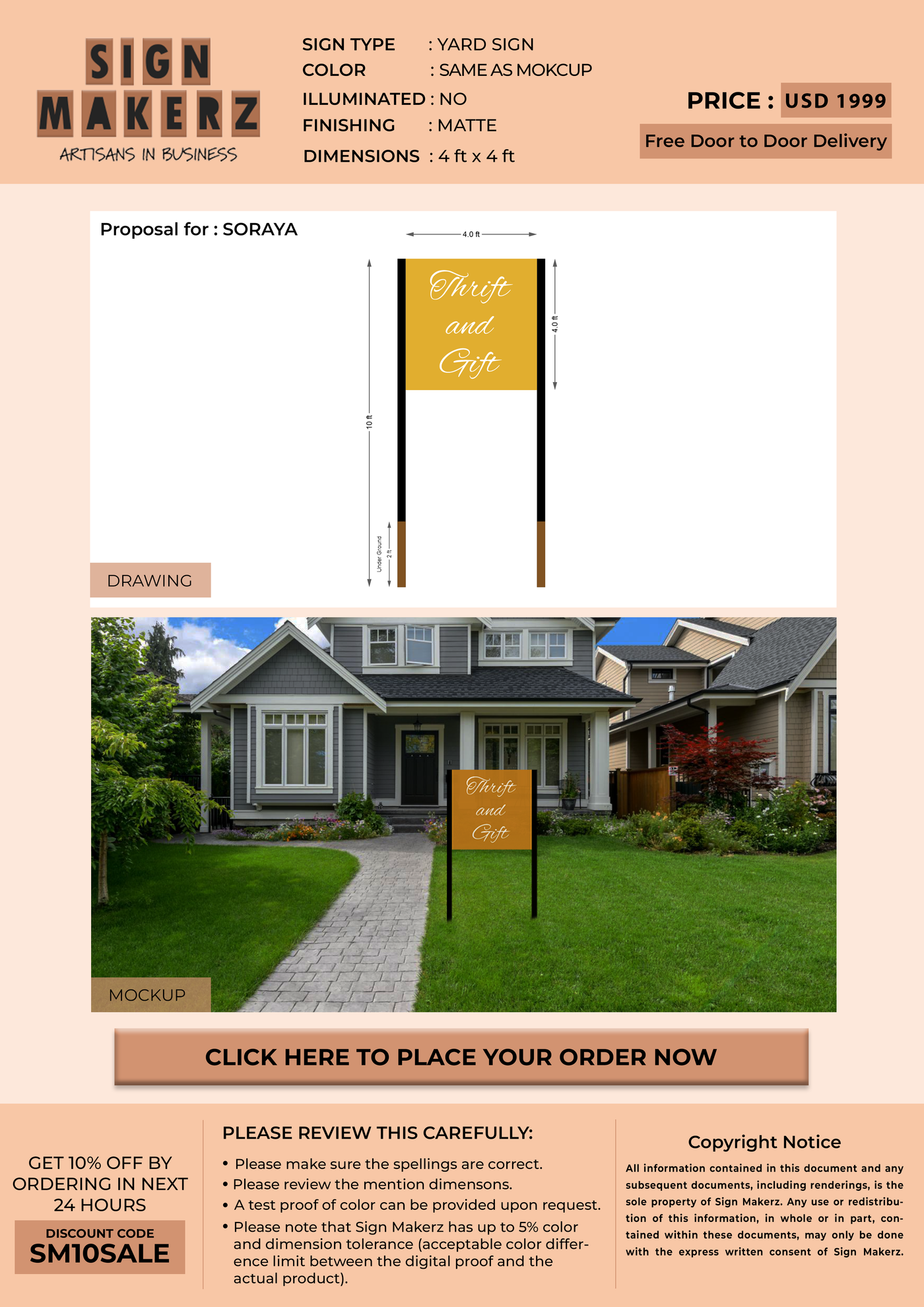 Business Signs for SORAYA