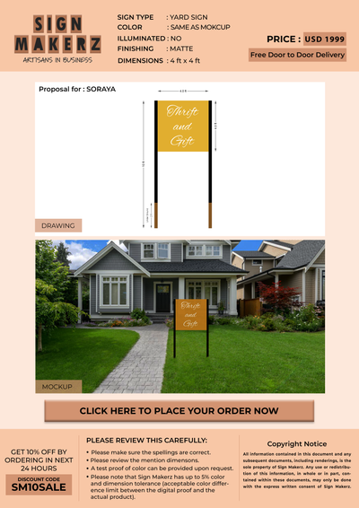 Business Signs for SORAYA