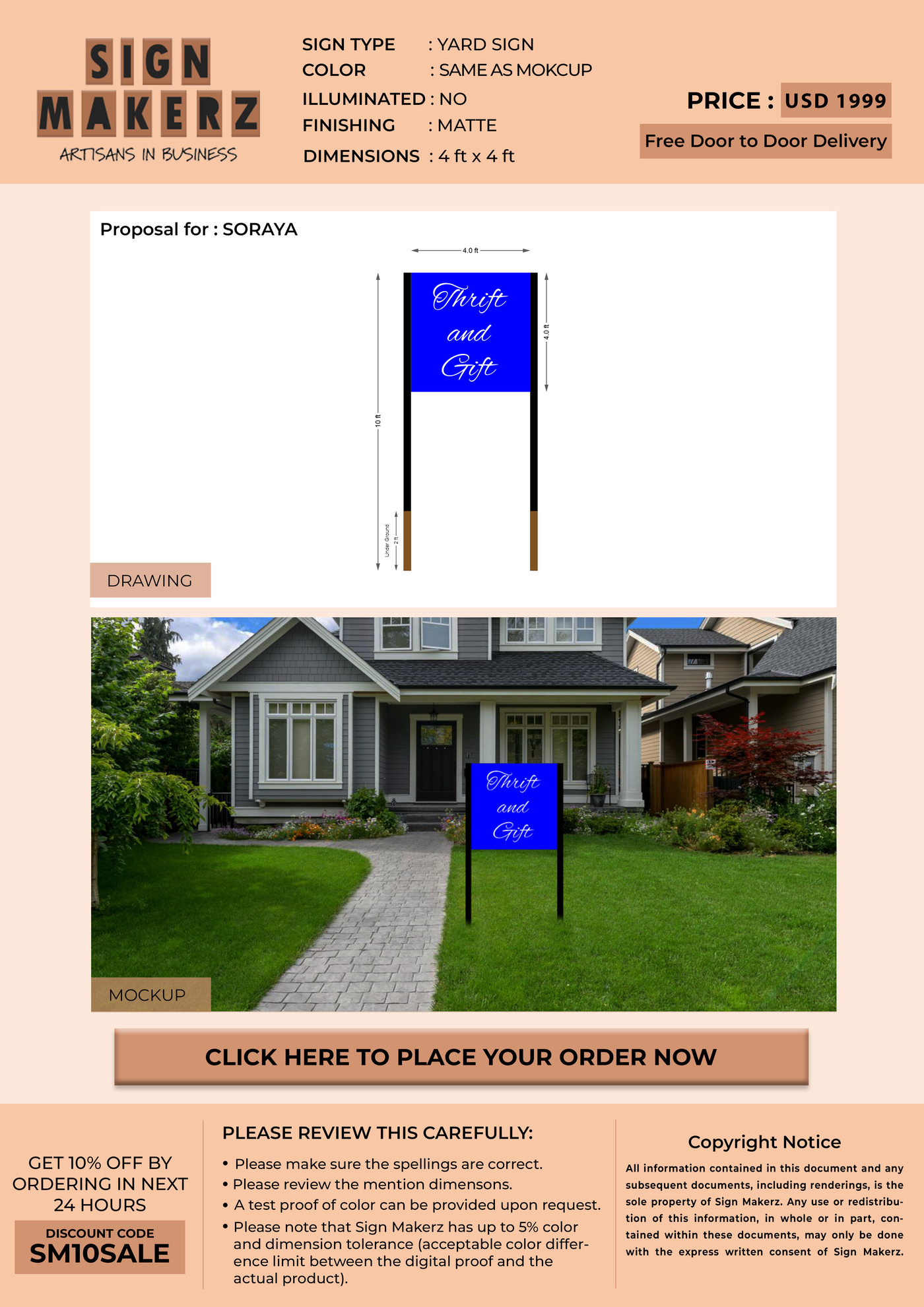 Business Signs for SORAYA