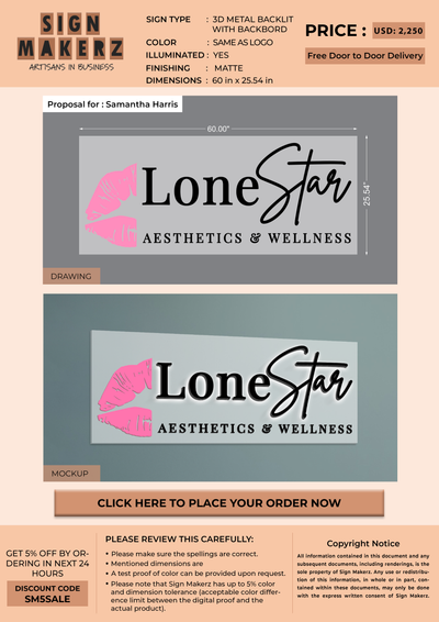 Business Signs for Samantha Harris