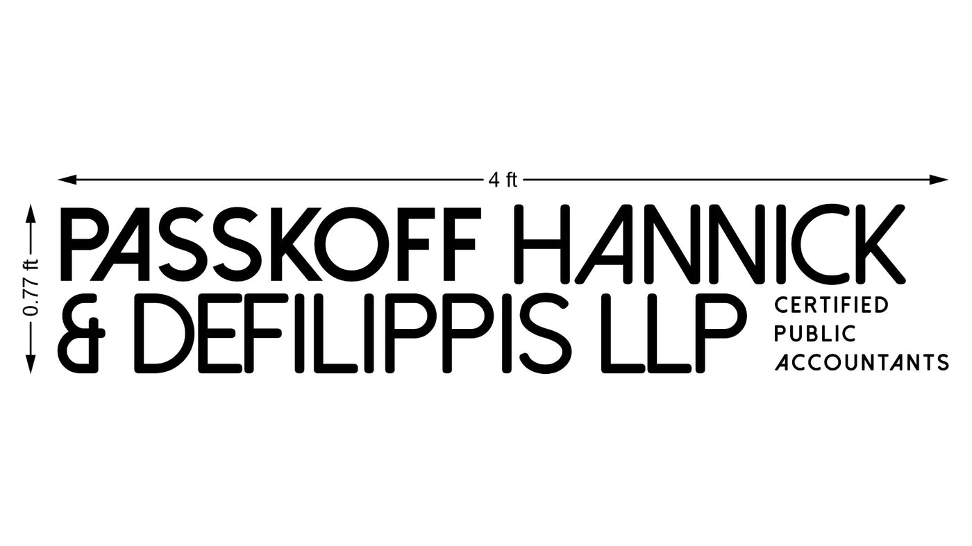3D metal backlit sign for ANTHONY DEFILIPPIS