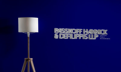 3D metal backlit sign for ANTHONY DEFILIPPIS
