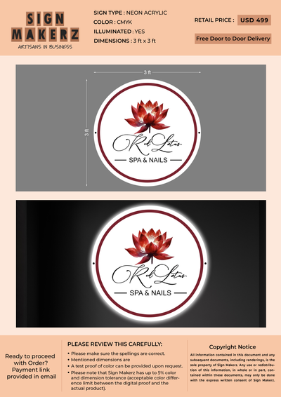 Neon Acrylic Sign for Shanae