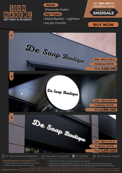 Business Signs for Sheranda Pullen