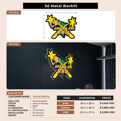 Business Signage for Shirka DeSilva